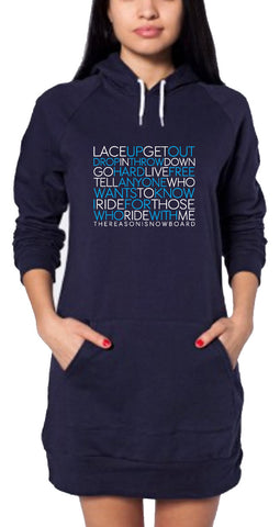 The Dress Hoodie - Ride With Me - Navy