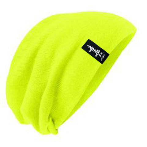The Slouch Beanie - Neon Yellow